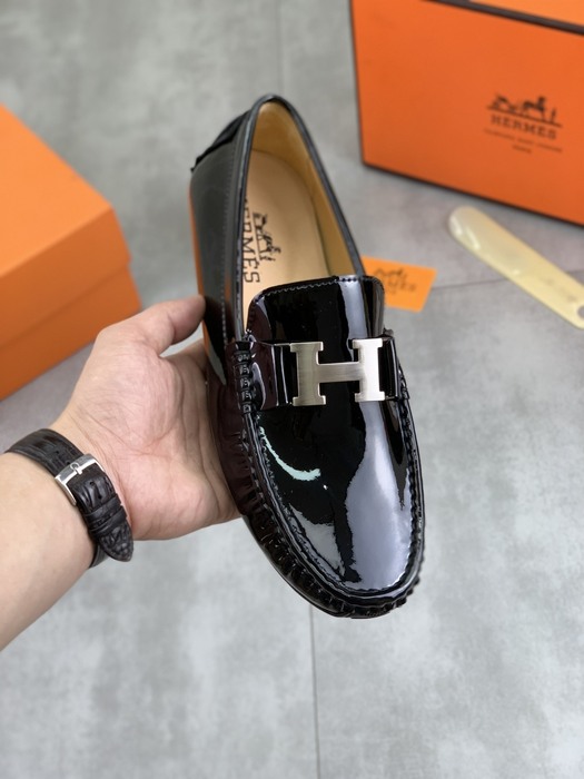 Shoes Hermes men's loafer Black Size 38 44 005