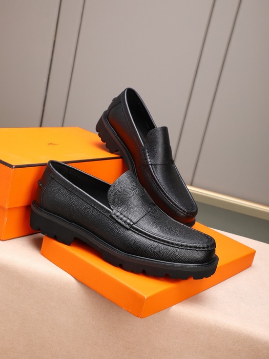 Shoes Hermes men's loafer Black Size 38 44