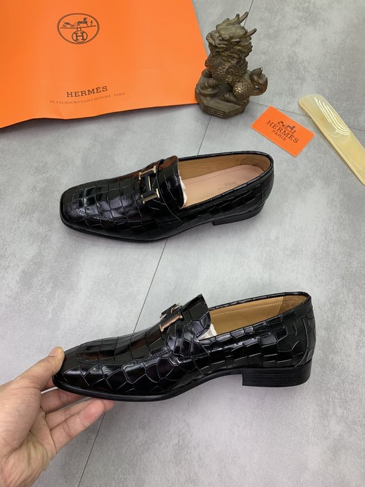 Shoes Hermes men's loafer Black Size 38 47