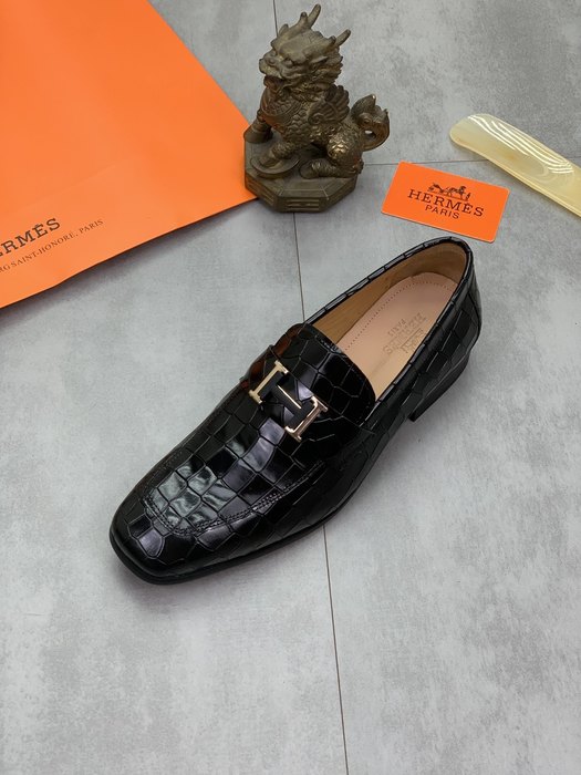 Shoes Hermes men's loafer Black Size 38 47