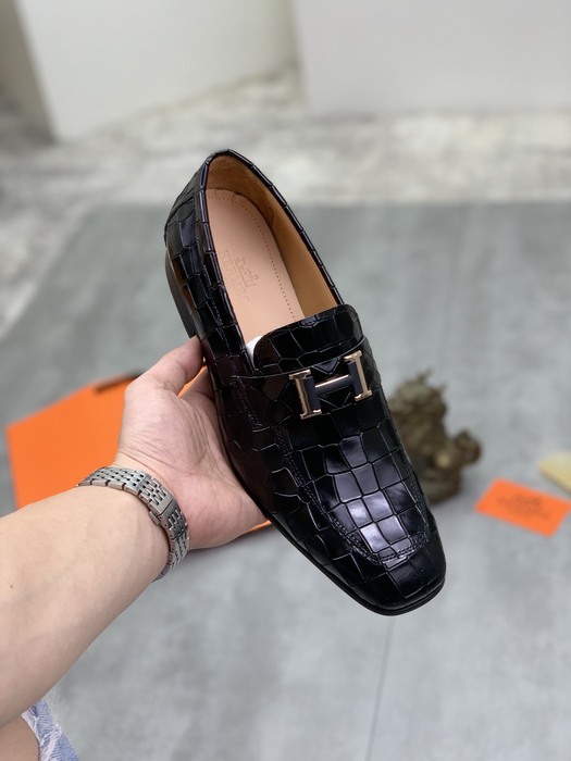 Shoes Hermes men's loafer Black Size 38 47