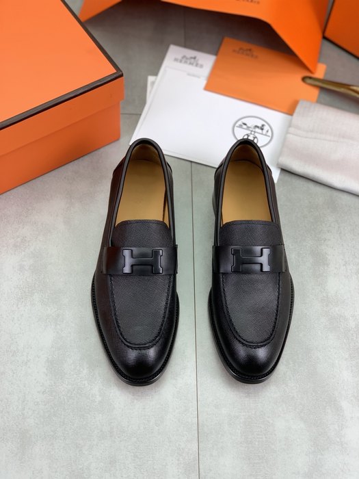 Shoes Hermes men's loafer Black Size 39 44 001
