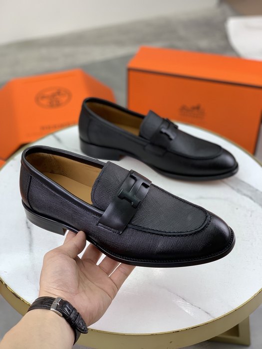 Shoes Hermes men's loafer Black Size 39 44 001