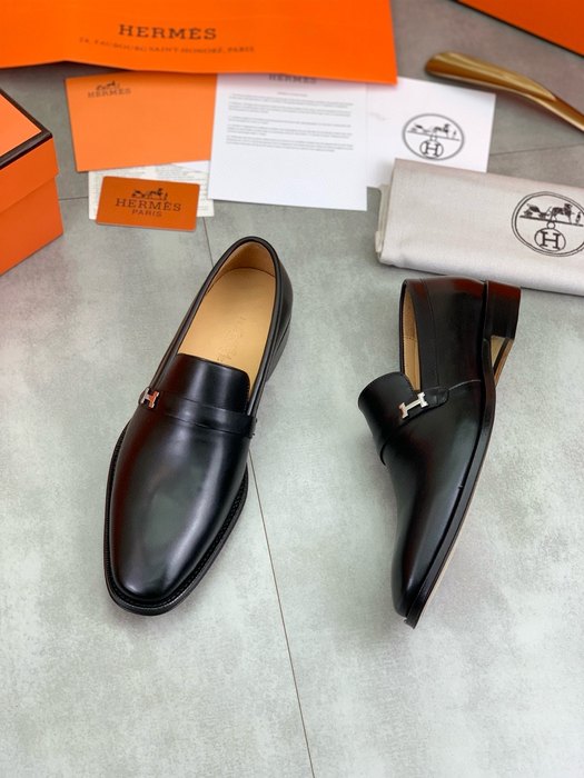 Shoes Hermes men's loafer Black Size 39 44 003