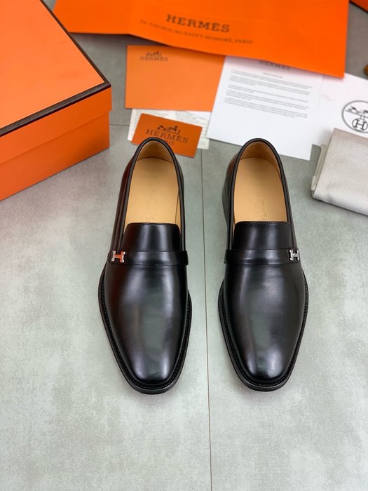 Shoes Hermes men's loafer Black Size 39 44 003