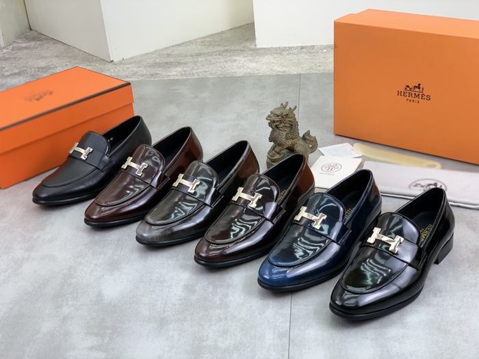 Shoes Hermes men's loafer Black Size 39 44 005