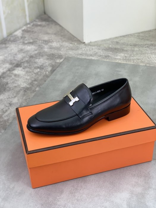 Shoes Hermes men's loafer Black Size 39 44 005