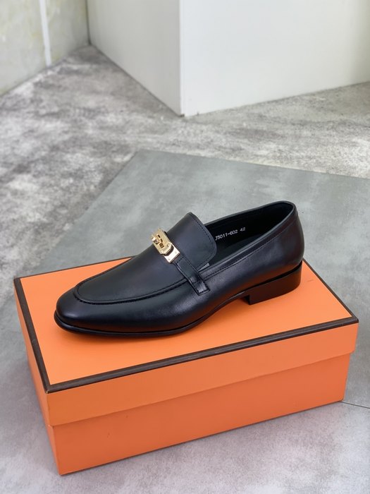Shoes Hermes men's loafer Black Size 39 44 006