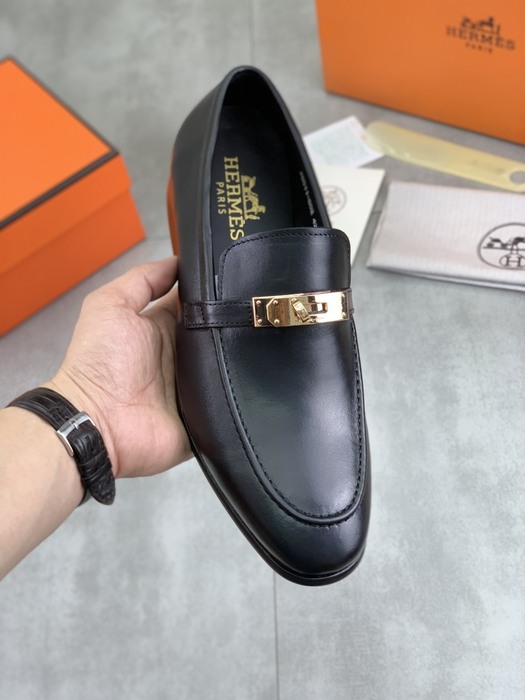 Shoes Hermes men's loafer Black Size 39 44 006