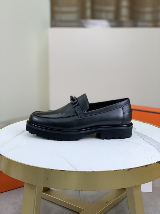 Shoes Hermes men's loafer Black Size 39 44