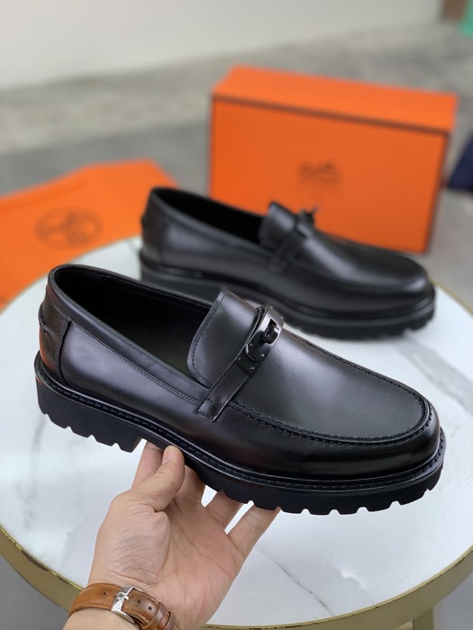 Shoes Hermes men's loafer Black Size 39 44