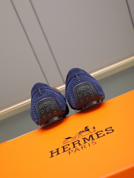 Shoes Hermes men's loafer Blue Size 38 44