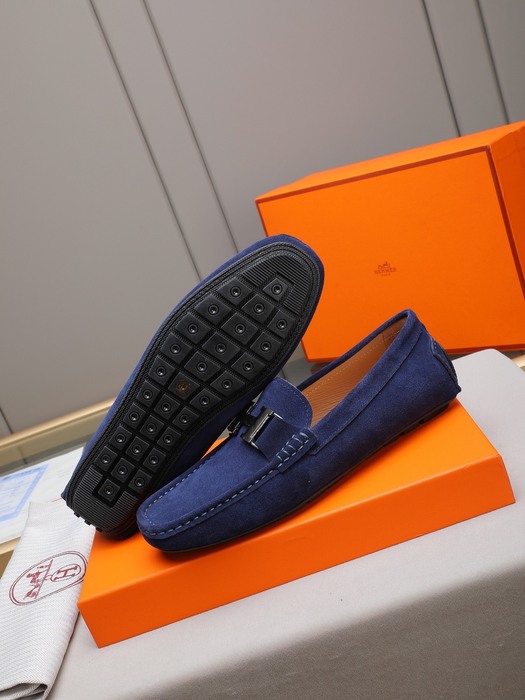 Shoes Hermes men's loafer Blue Size 38 44