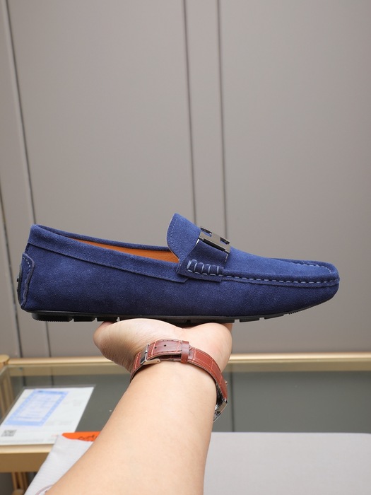 Shoes Hermes men's loafer Blue Size 38 44