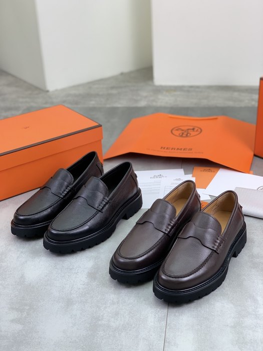 Shoes Hermes men's loafer Brown Size 39 44