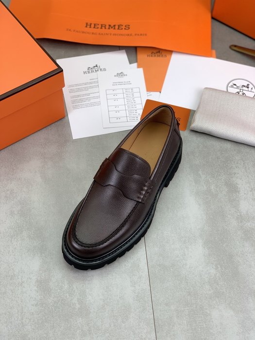 Shoes Hermes men's loafer Brown Size 39 44