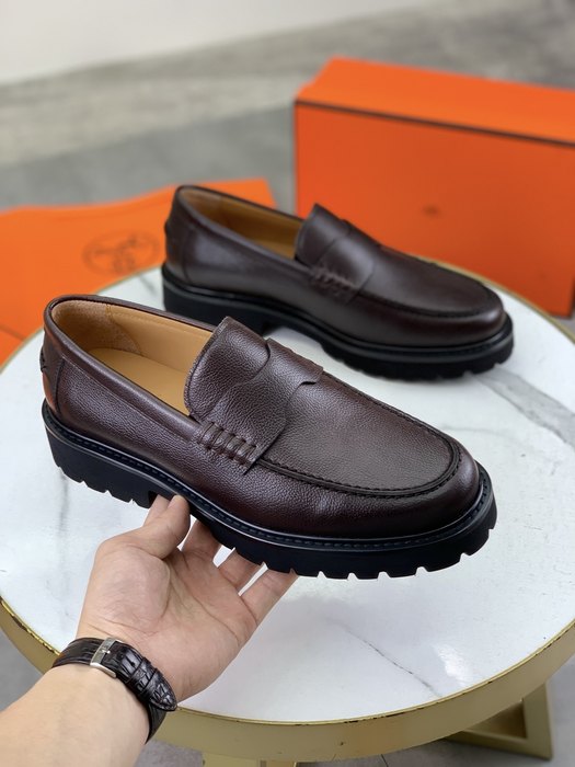 Shoes Hermes men's loafer Brown Size 39 44