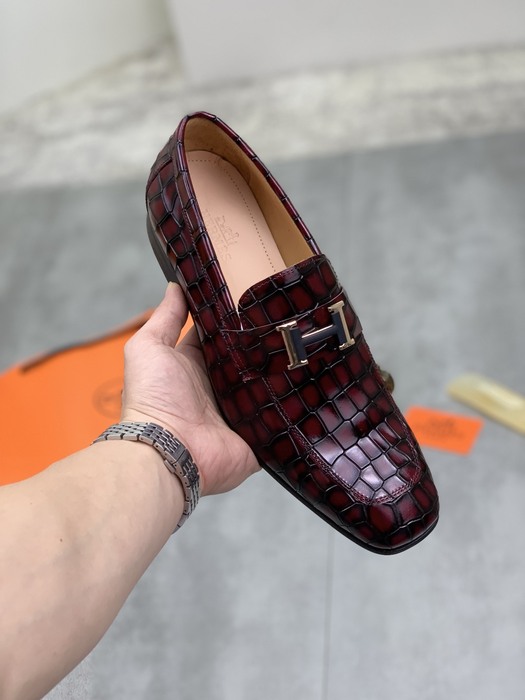 Shoes Hermes men's loafer Burgundy Size 38 47