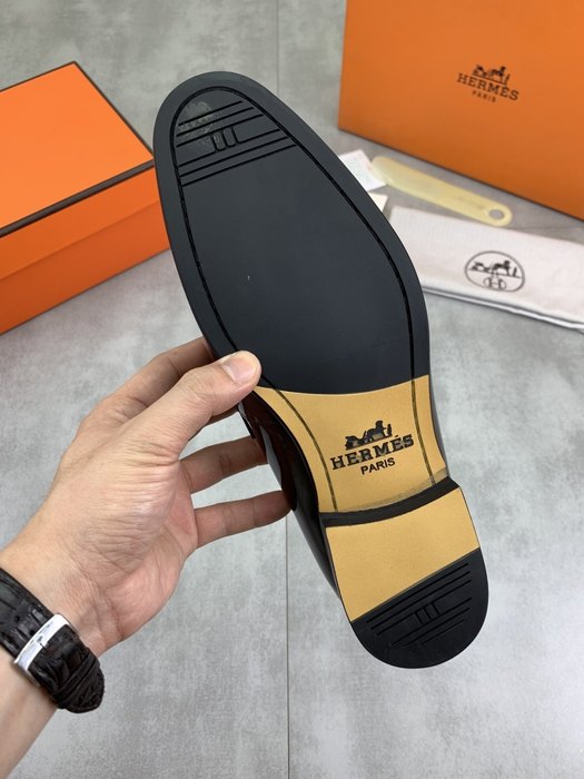 Shoes Hermes men's loafer Burgundy Size 39 44