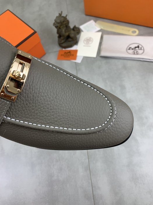 Shoes Hermes men's loafer Grey Size 39 44