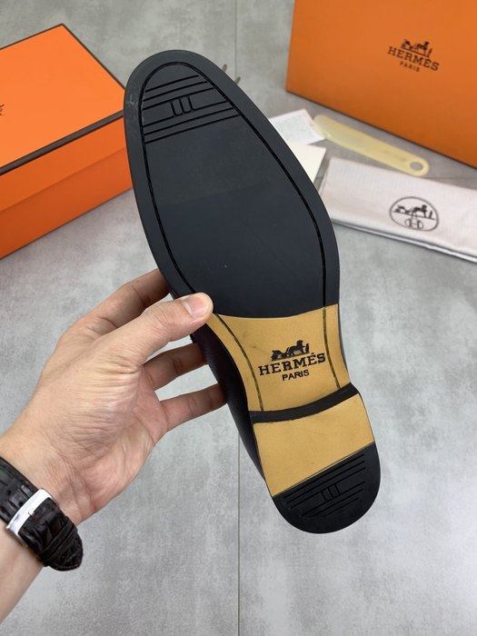 Shoes Hermes men's loafer Navy Size 39 44