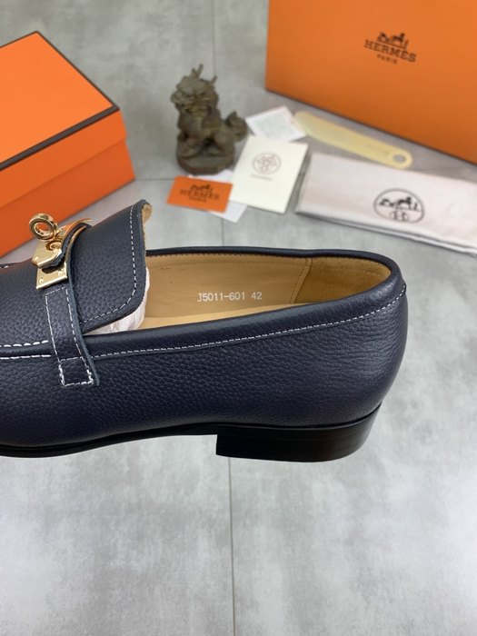 Shoes Hermes men's loafer Navy Size 39 44