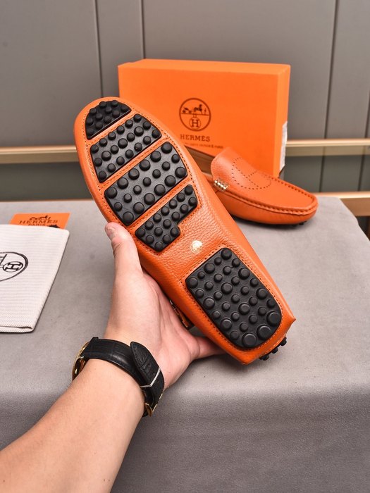 Shoes Hermes men's loafer Tan Size 38 44