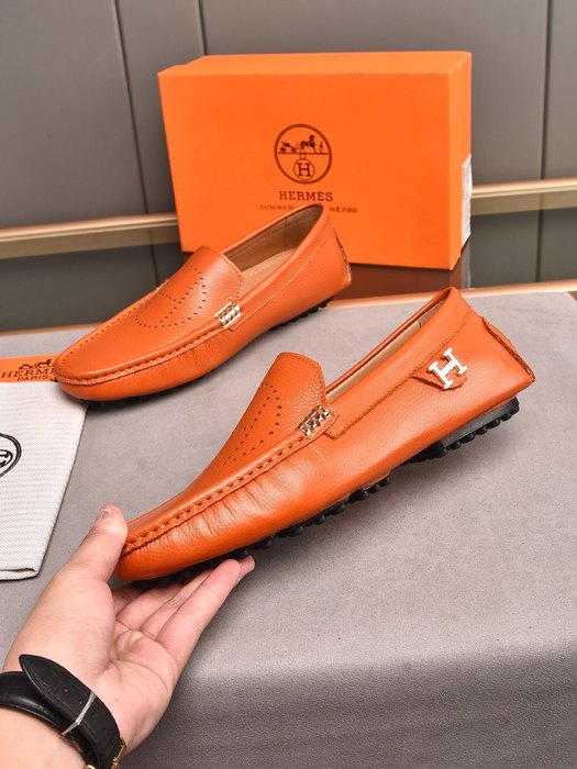 Shoes Hermes men's loafer Tan Size 38 44