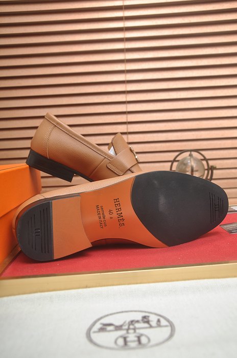 Shoes Hermes men's loafer Tan Size 39 44 001