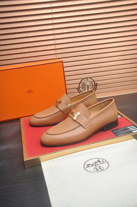 Shoes Hermes men's loafer Tan Size 39 44 001