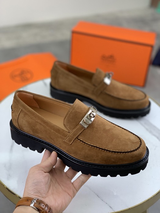 Shoes Hermes men's loafer Tan Size 39 44