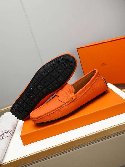 Shoes Hermes men's loafer White Size 38 44