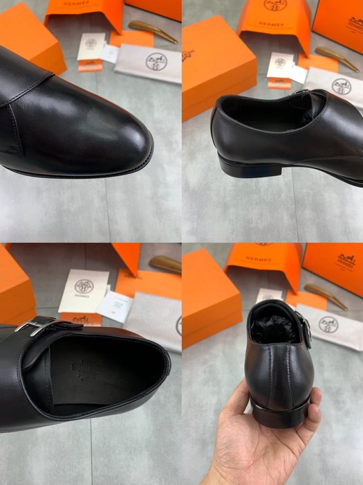 Shoes Hermes monk strap Black Size 39 44
