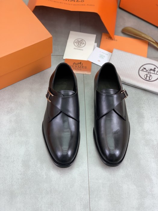 Shoes Hermes monk strap Black Size 39 44