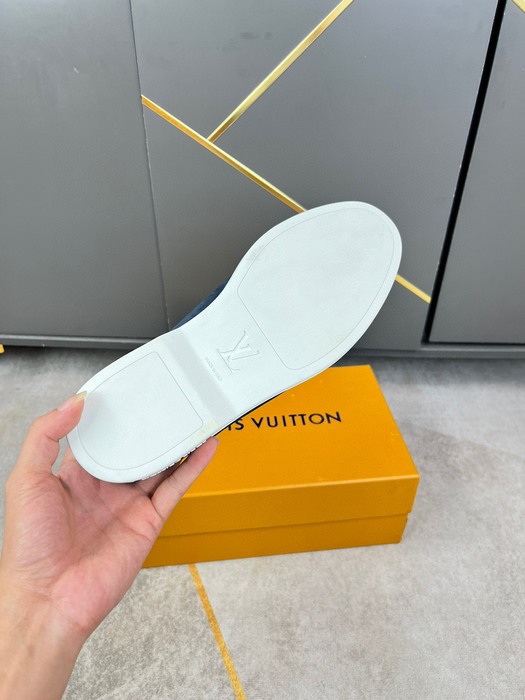 Shoes Louis Vuitton 1V Major Loafers Blue