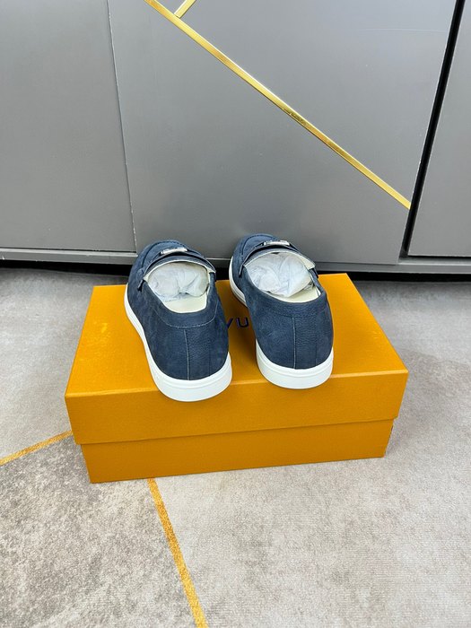Shoes Louis Vuitton 1V Major Loafers Blue