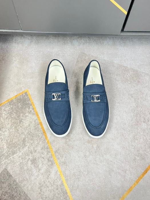Shoes Louis Vuitton 1V Major Loafers Blue
