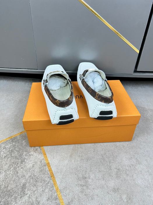 Shoes Louis Vuitton 2022 SS Driving Loafers White