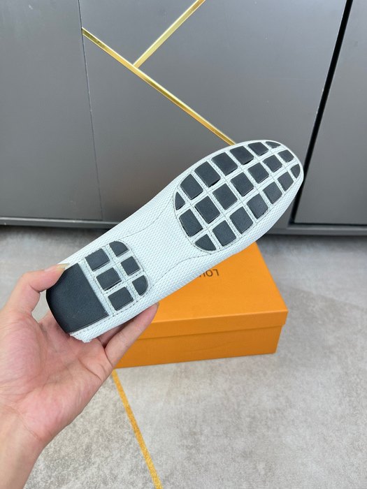 Shoes Louis Vuitton 2022 SS Driving Loafers White