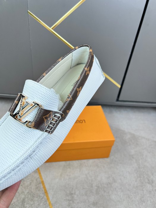 Shoes Louis Vuitton 2022 SS Driving Loafers White