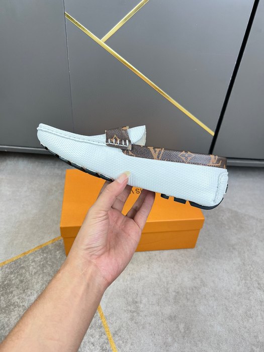 Shoes Louis Vuitton 2022 SS Driving Loafers White