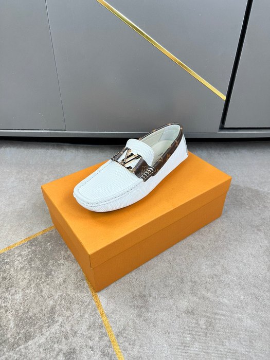 Shoes Louis Vuitton 2022 SS Driving Loafers White