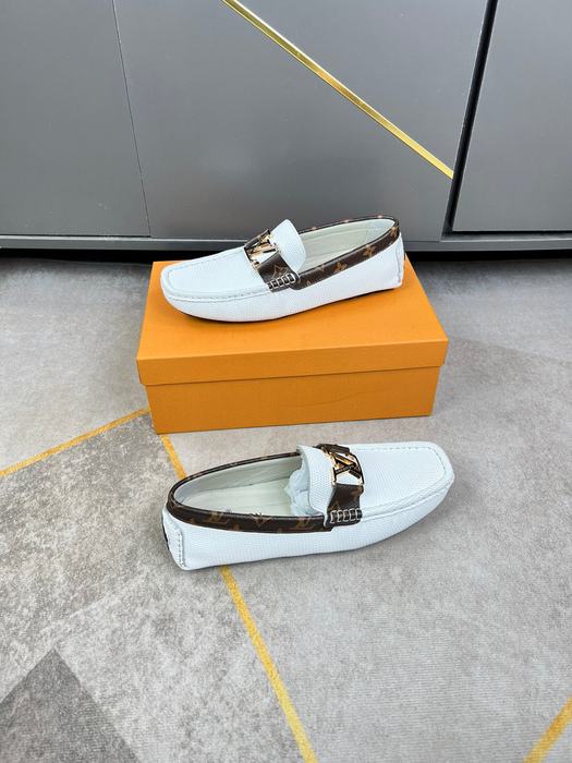 Shoes Louis Vuitton 2022 SS Driving Loafers White