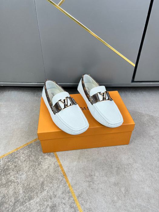 Shoes Louis Vuitton 2022 SS Driving Loafers White