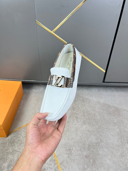 Shoes Louis Vuitton 2022 SS Driving Loafers White