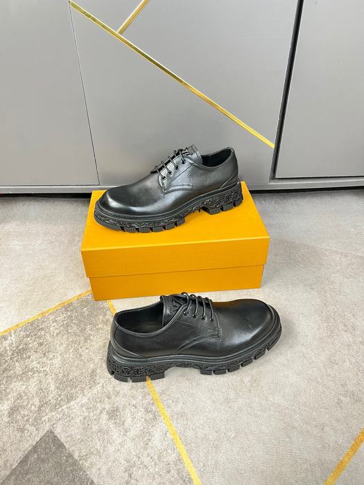 Shoes Louis Vuitton Brogue Derby Black 002