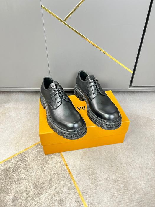Shoes Louis Vuitton Brogue Derby Black 002