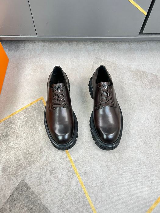 Shoes Louis Vuitton Brogue Derby Brown 001