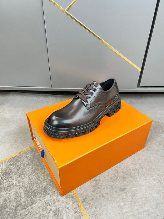 Shoes Louis Vuitton Brogue Derby Brown 001