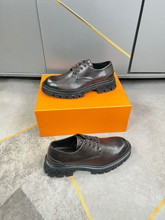 Shoes Louis Vuitton Brogue Derby Brown 001